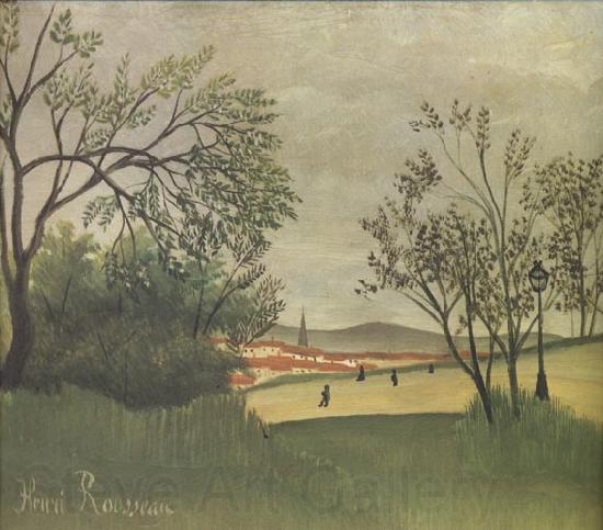 Henri Rousseau View of Saint-Cloud from the Heights of Bellevue Spain oil painting art